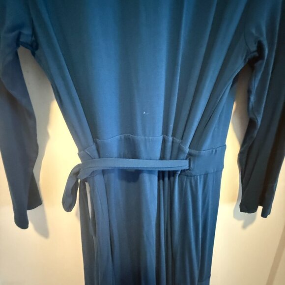 Lilly Pulitzer Navy Blue Long Sleeve Wrap Dress – Size Large - Picture 8 of 8